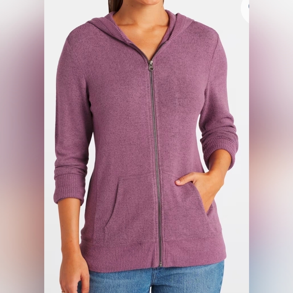 Women's Purple Zip-Up Hoodie